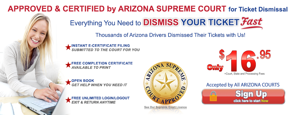 Arizona approved defensive driving online